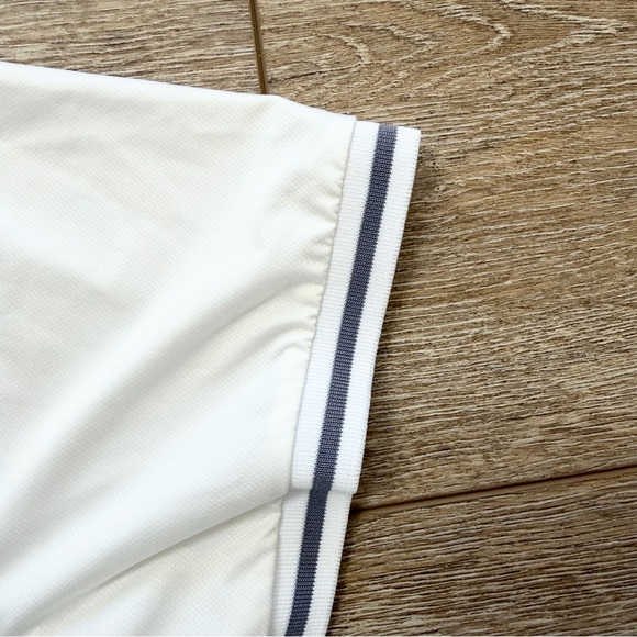 Mondetta Women's Active 1/4-Zip Short Sleeve Mesh Polo Shirt White Sz XXL Golf - Picture 6 of 9